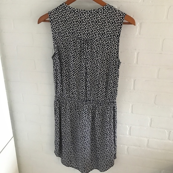 Vintage 90s Mini Dress Gap Floral Print Daisy Coquette Navy/white XS - Picture 5 of 5